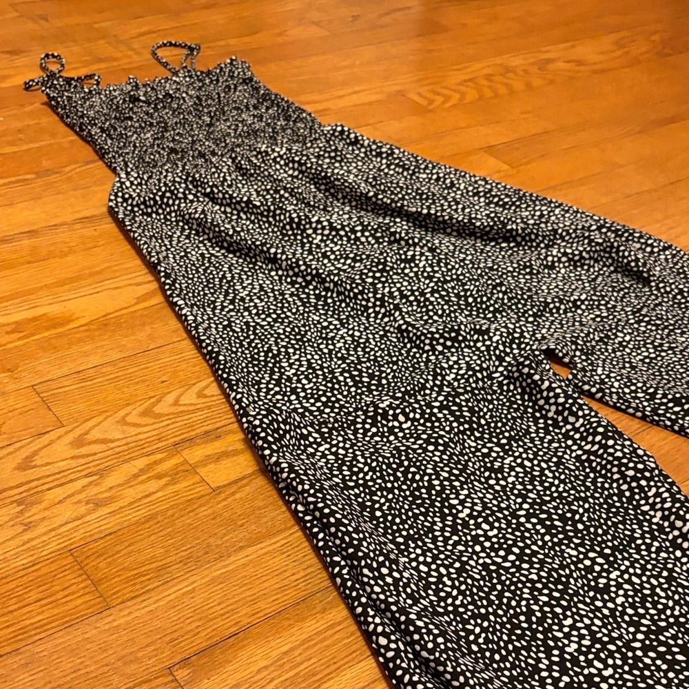 Blue Life Black and White Patterned Jumpsuit - Picture 2 of 5